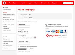 DPS Hosted Payments - Vodafone Example
